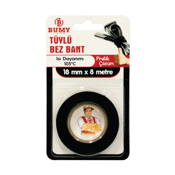 Tüylü Bez Bant 18mm x 8m