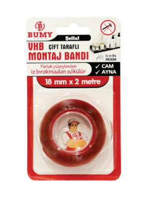VHB Çift Taraflı Montaj Bandı 18mm x 2m